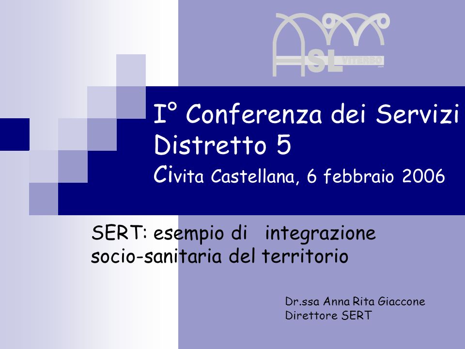 SERT: esempio di integrazione socio-sanitaria del territorio