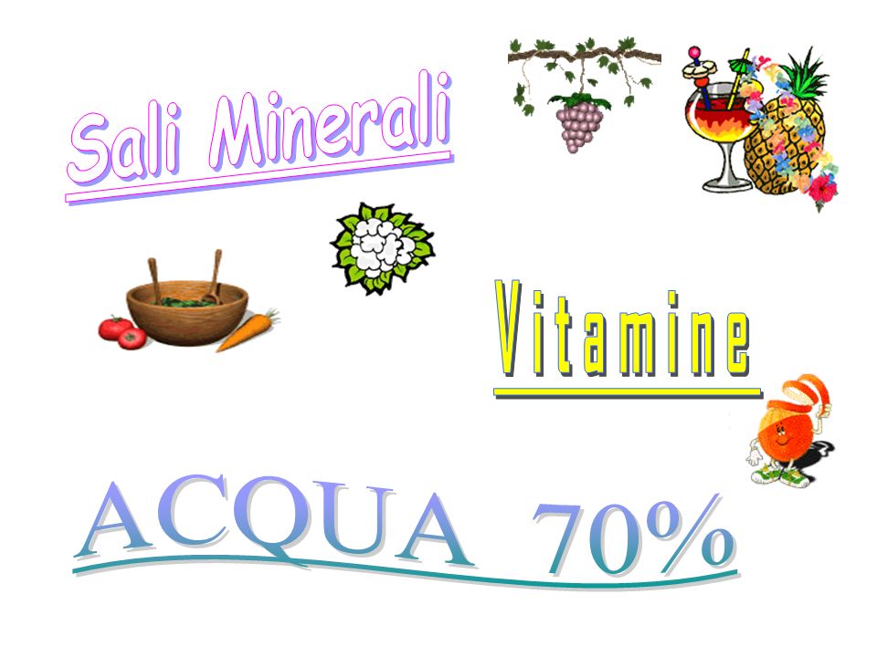 Sali Minerali Vitamine ACQUA 70%
