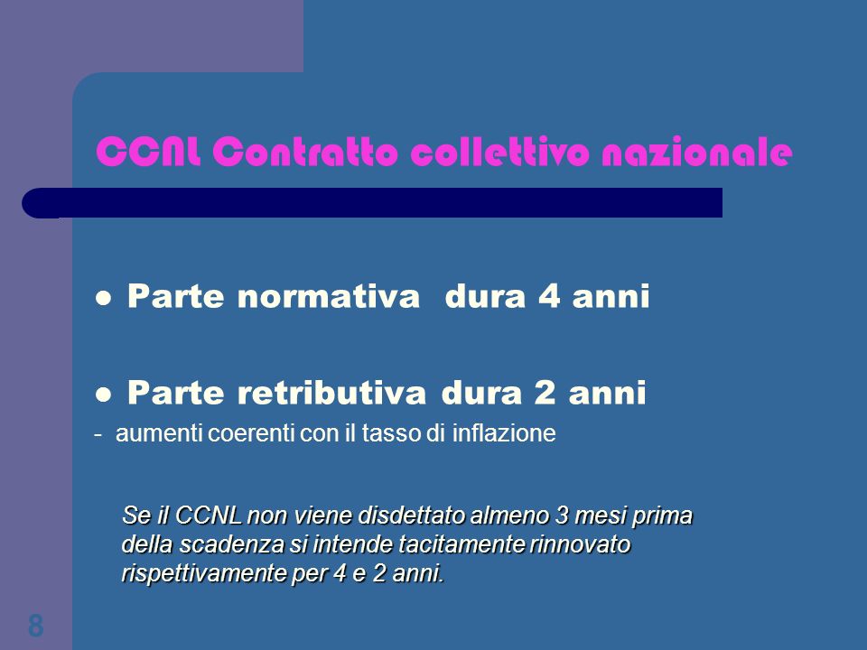 CCNL Contratto collettivo nazionale