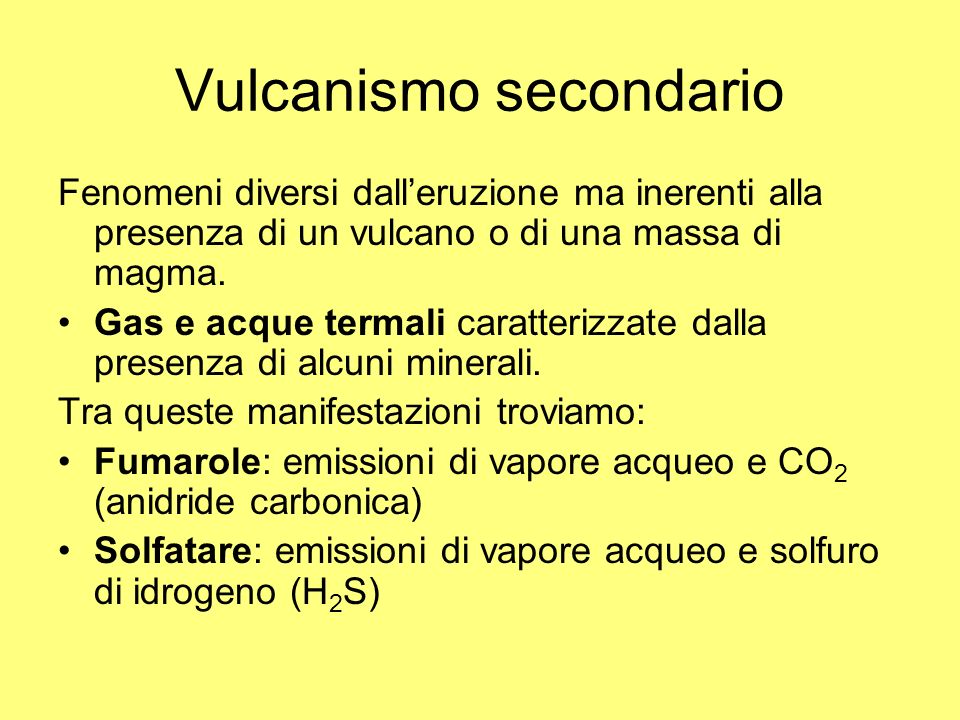 Vulcanismo secondario