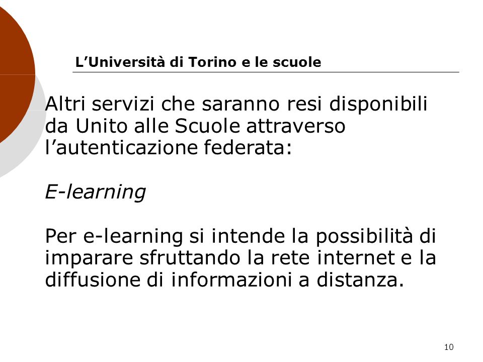L’Università di Torino e le scuole