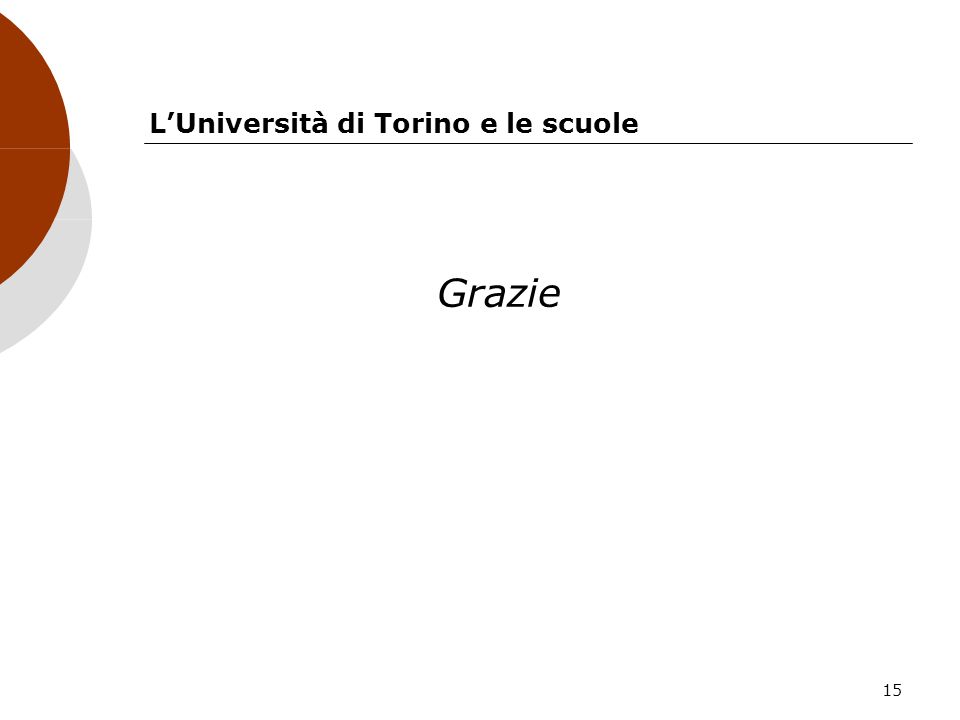 L’Università di Torino e le scuole