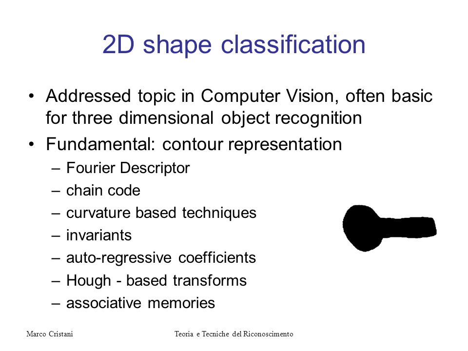 2D shape classification