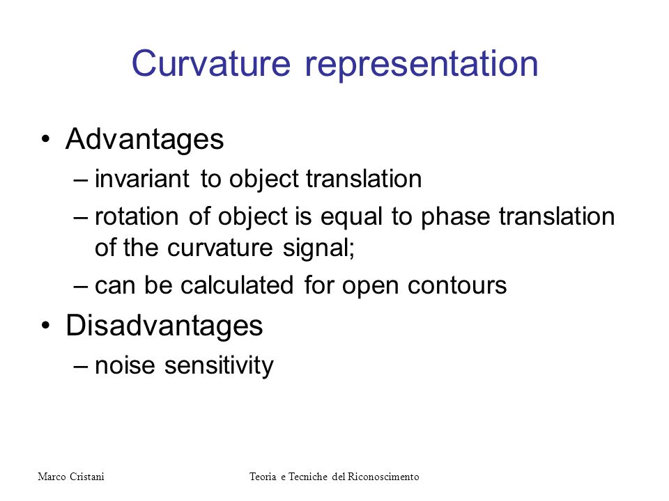 Curvature representation