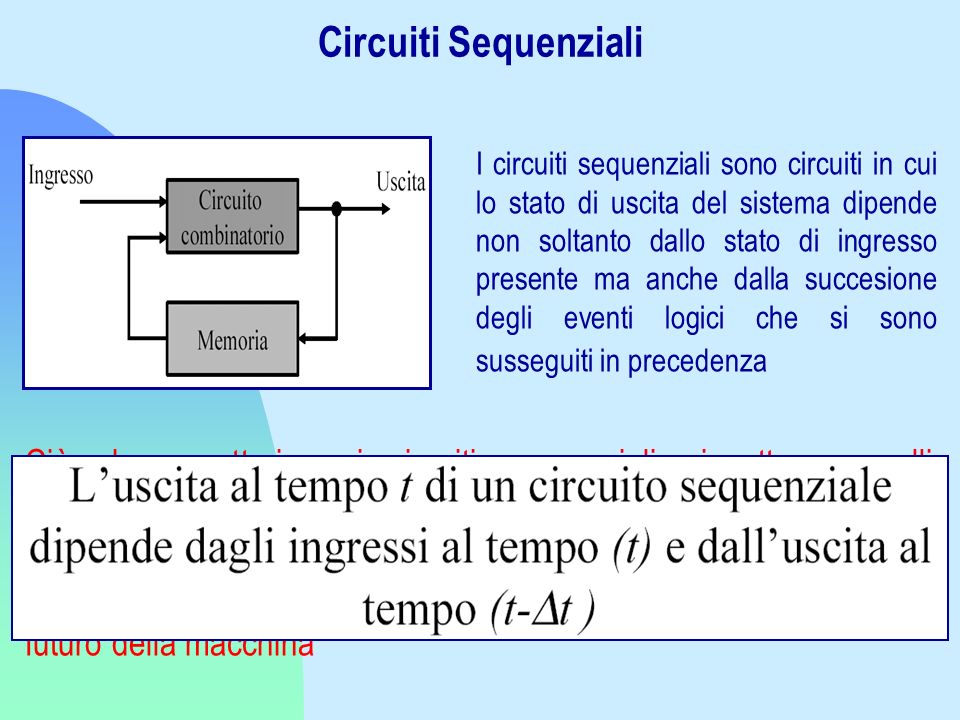 Circuiti Sequenziali