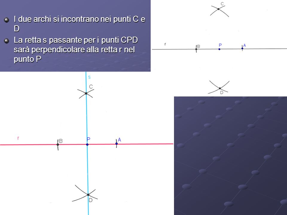 I due archi si incontrano nei punti C e D