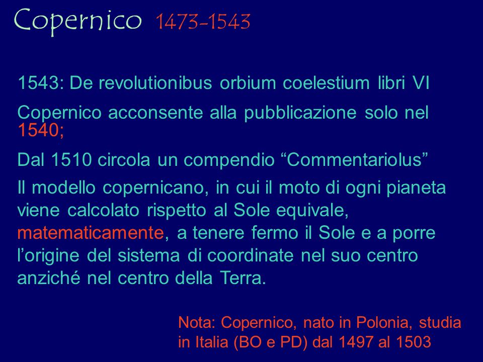 Copernico : De revolutionibus orbium coelestium libri VI