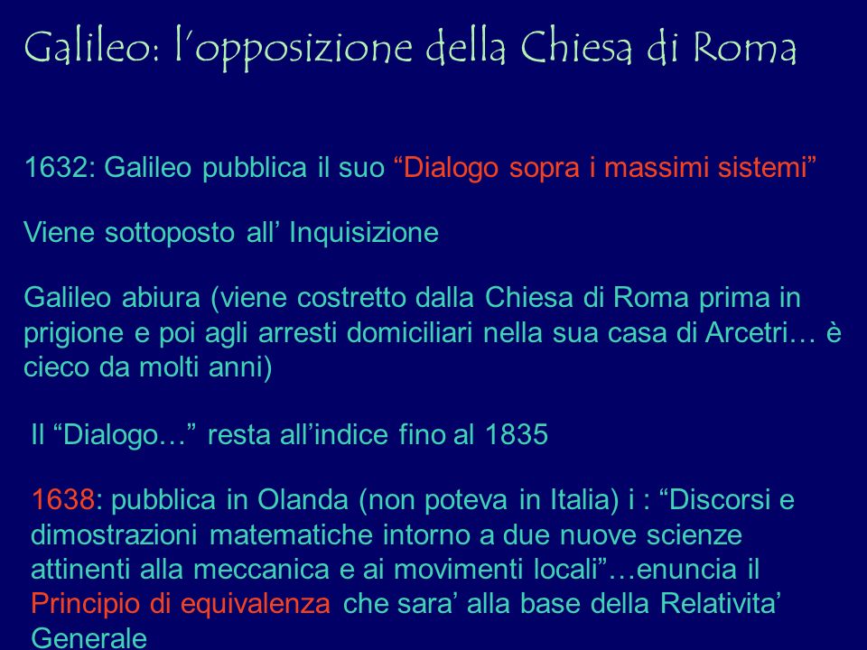 Galileo: l’opposizione della Chiesa di Roma