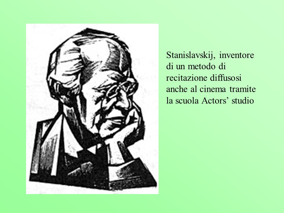 Stanislavskij, inventore di un metodo di recitazione diffusosi anche al cinema tramite la scuola Actors’ studio