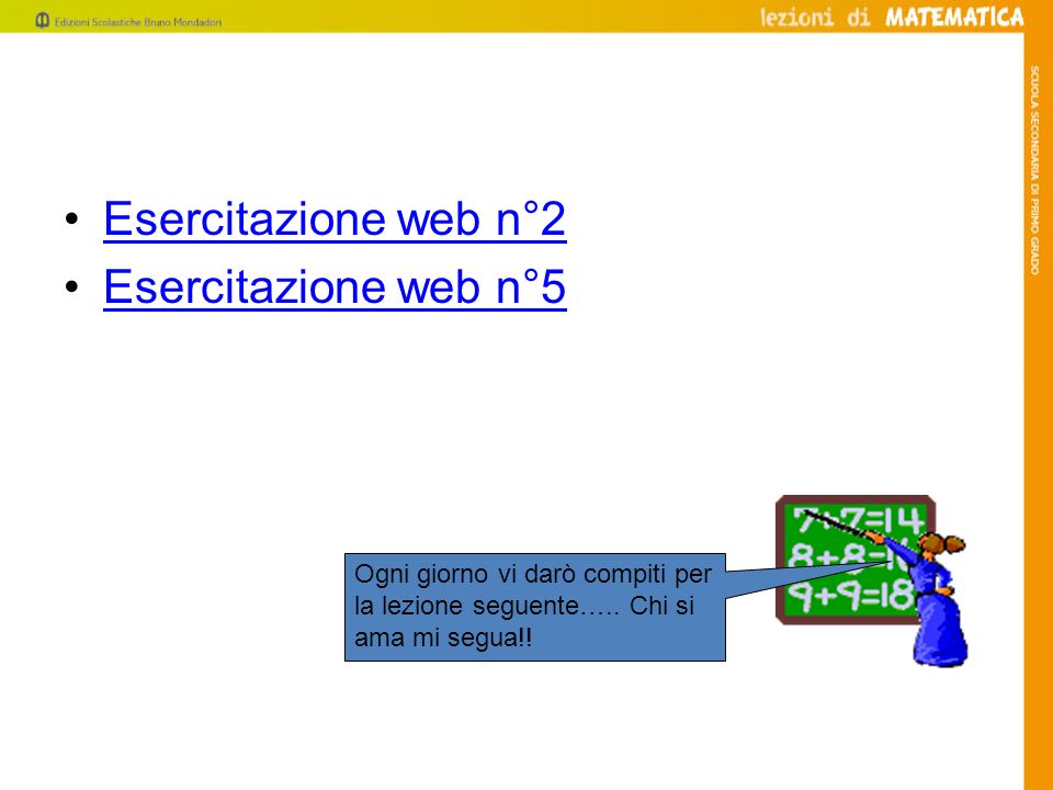 Esercitazione web n°2 Esercitazione web n°5