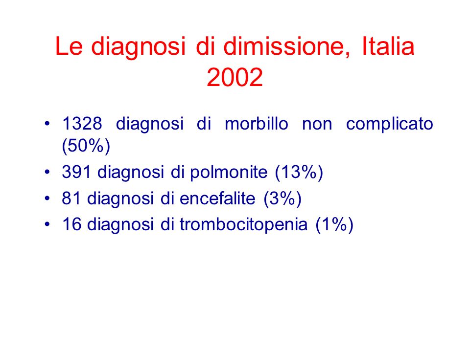 Le diagnosi di dimissione, Italia 2002