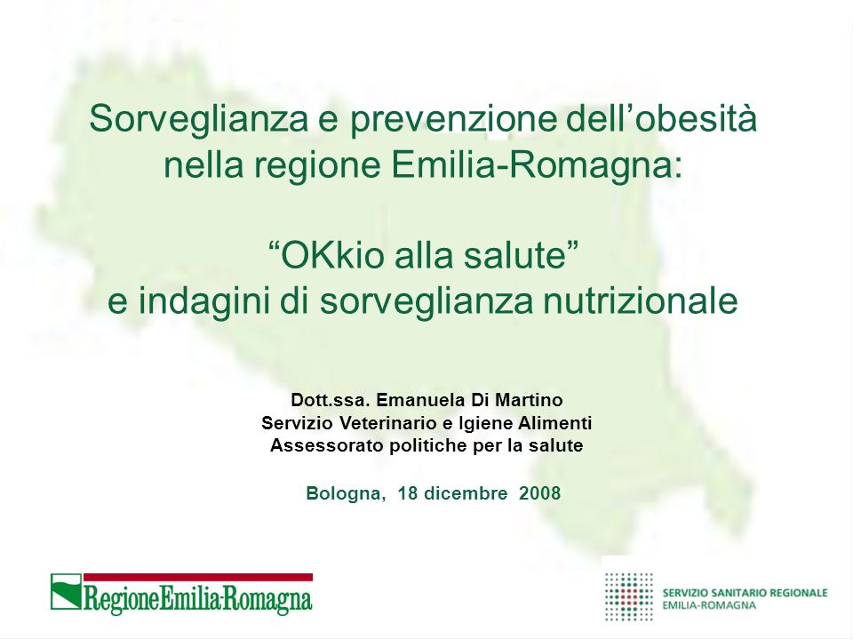 Sorveglianza e prevenzione dell’obesità nella regione Emilia-Romagna: