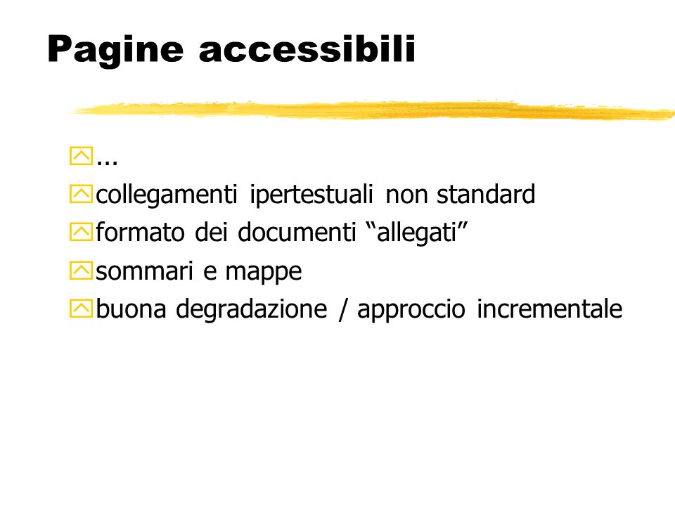 Pagine accessibili ... collegamenti ipertestuali non standard