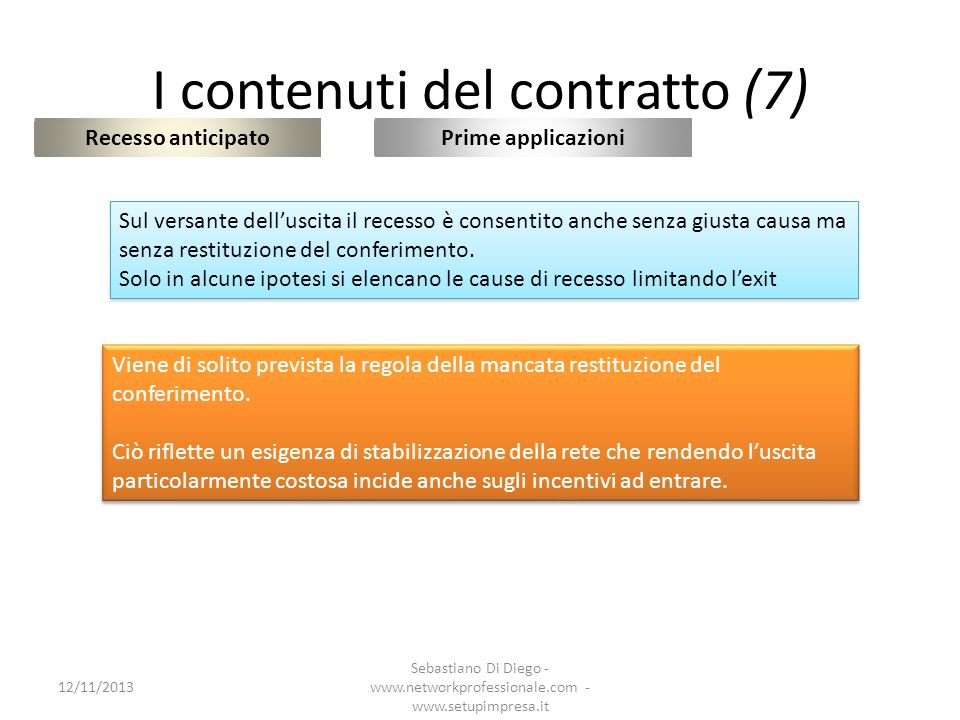 I contenuti del contratto (7)