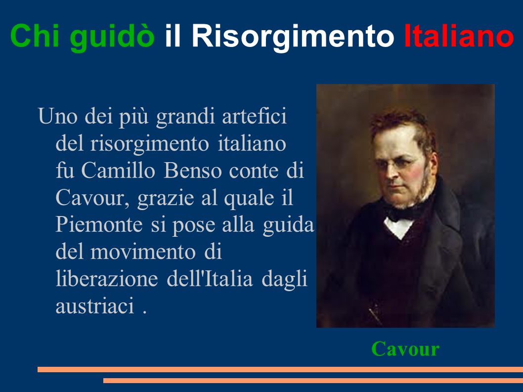 Chi guidò il Risorgimento Italiano