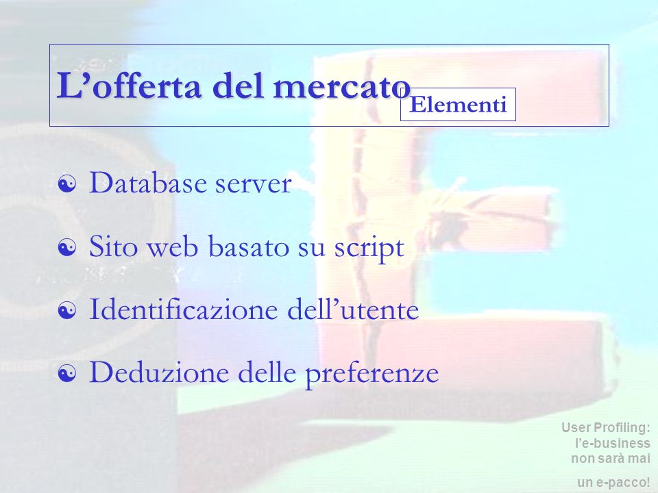 L’offerta del mercato Database server Sito web basato su script