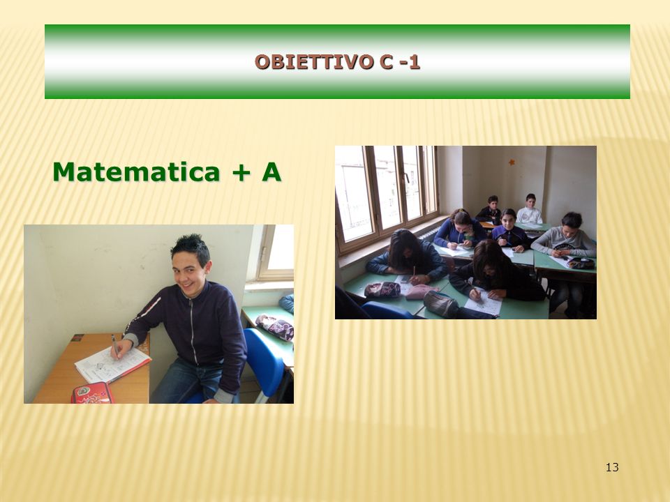 OBIETTIVO C -1 Matematica + A 13