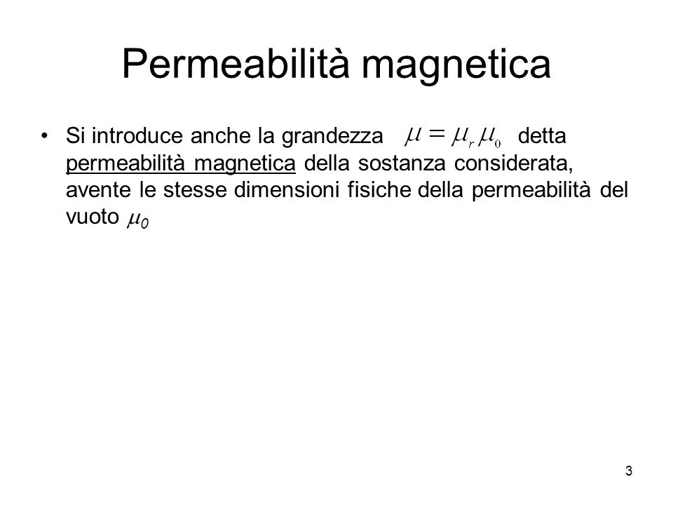 Permeabilità magnetica