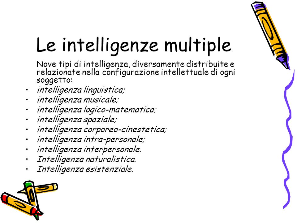 Le intelligenze multiple