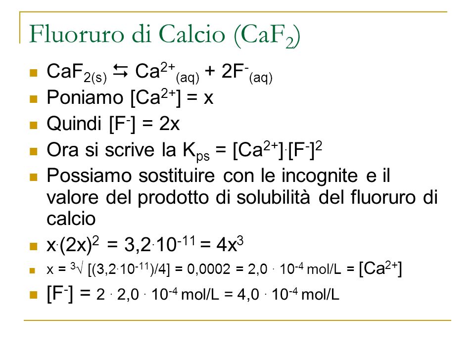 Fluoruro di Calcio (CaF2)