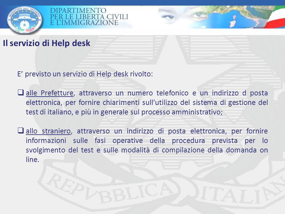 Il servizio di Help desk