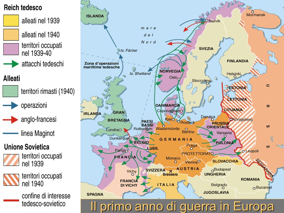 Il primo anno di guerra in Europa