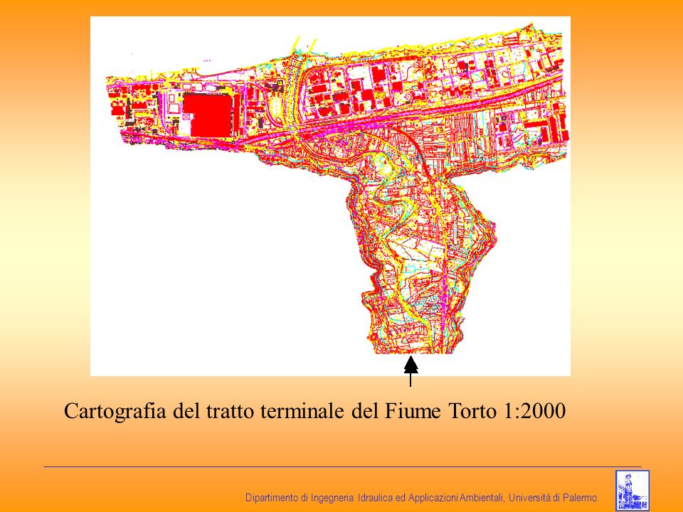 Cartografia del tratto terminale del Fiume Torto 1:2000
