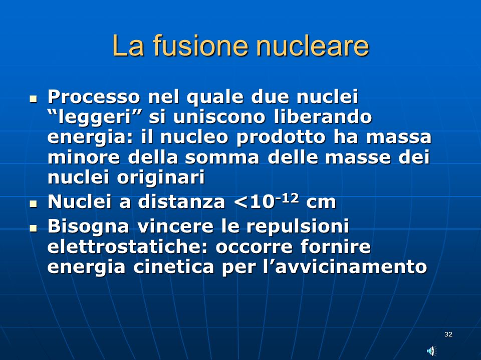 La fusione nucleare