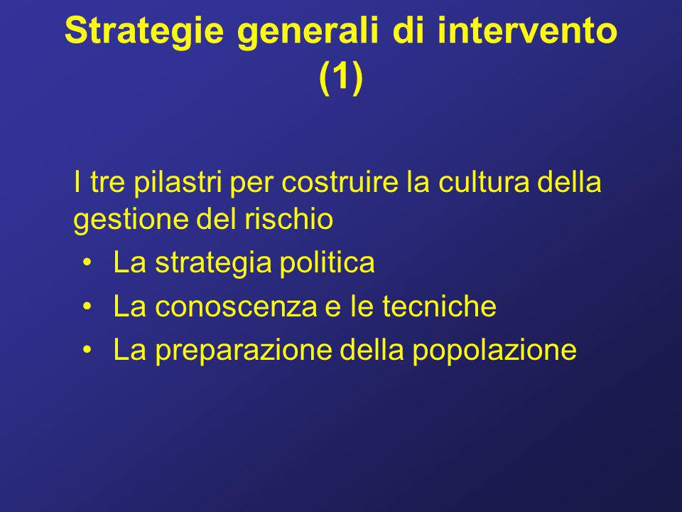 Strategie generali di intervento (1)