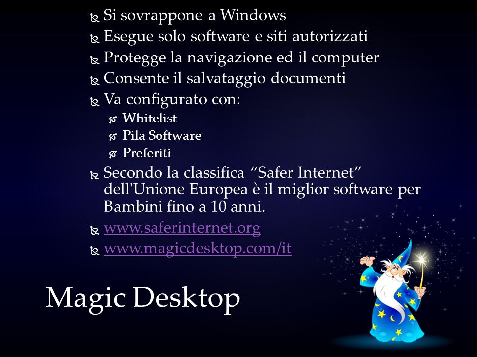 Magic Desktop Si sovrappone a Windows