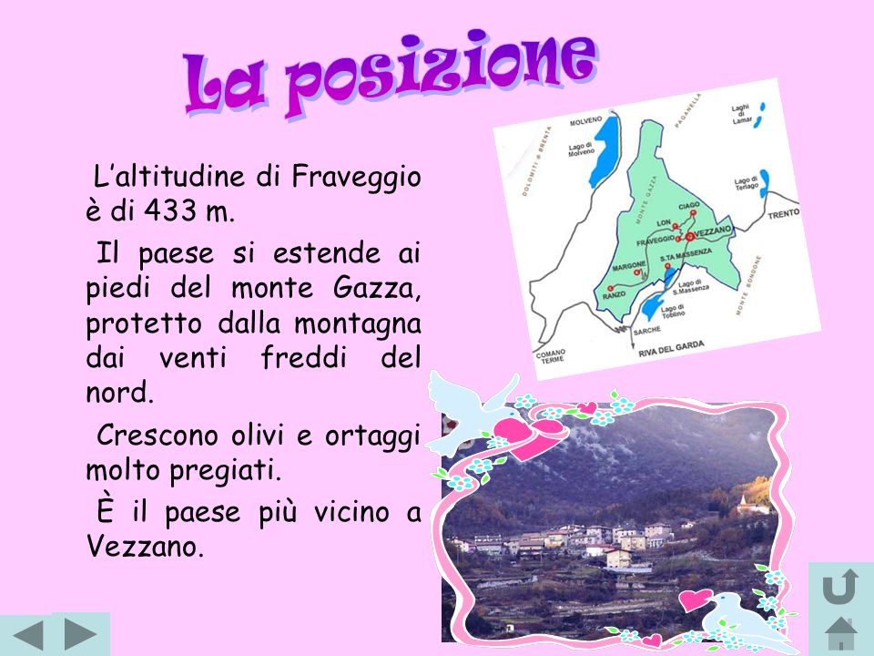 La posizione L’altitudine di Fraveggio è di 433 m.