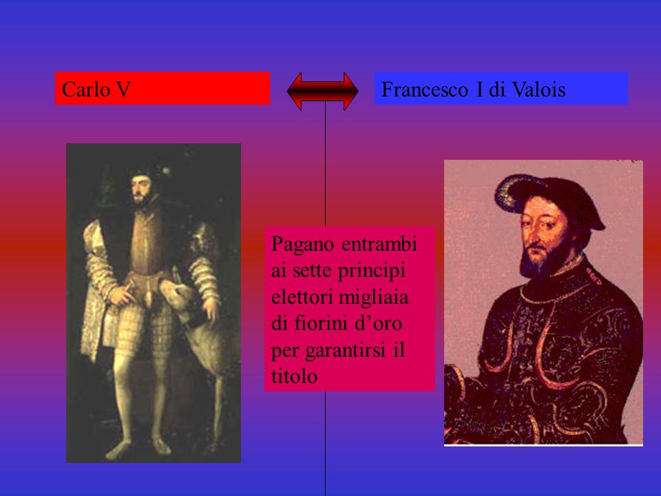 Carlo V Francesco I di Valois.