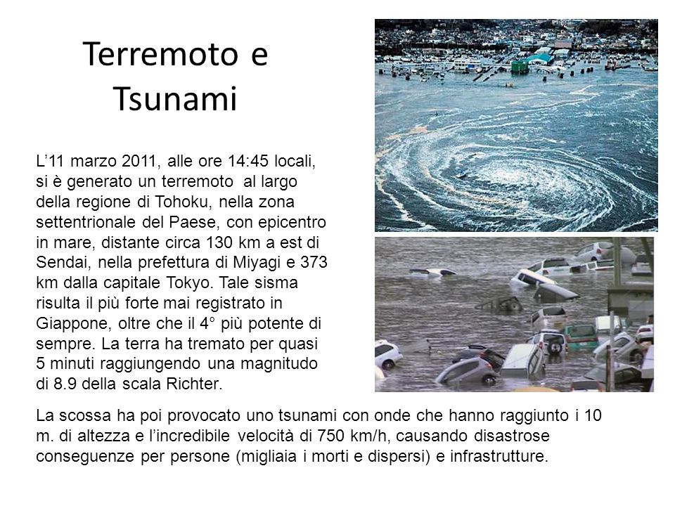 Terremoto e Tsunami
