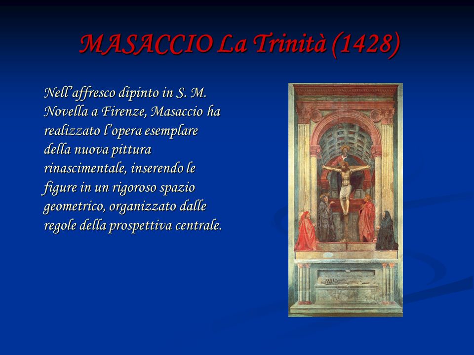 MASACCIO La Trinità (1428)