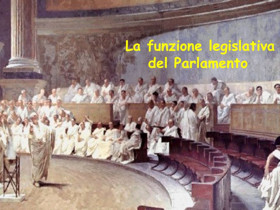 La funzione legislativa del Parlamento