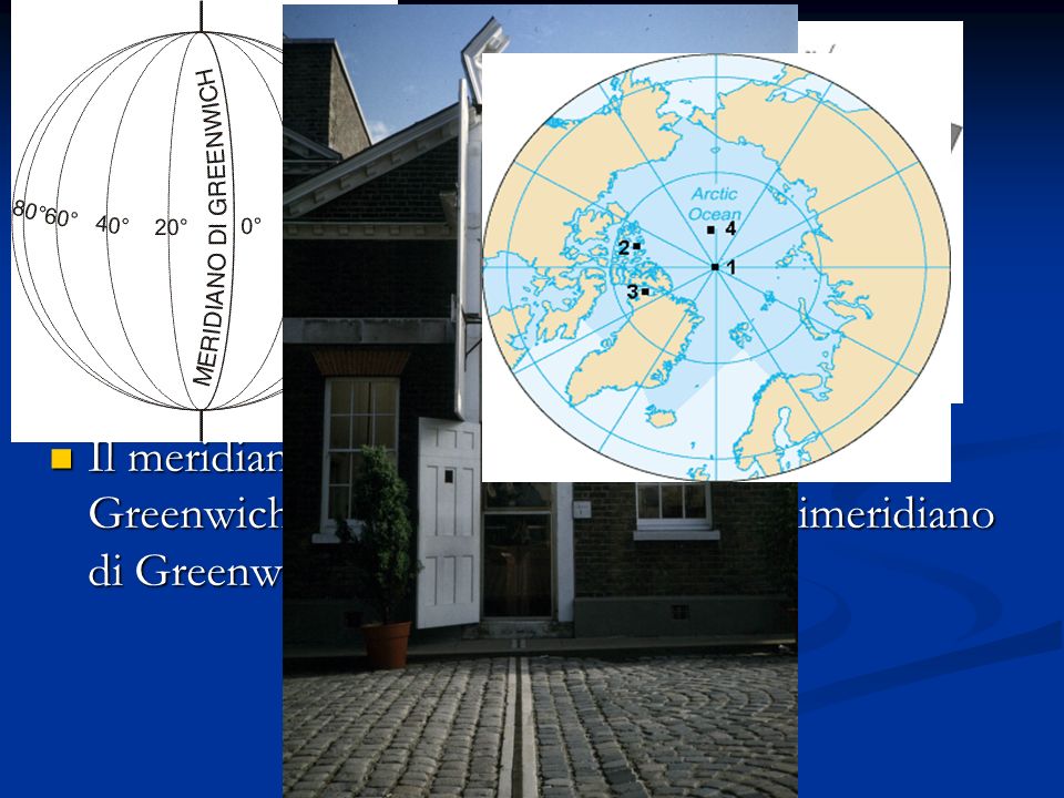 I meridiani sono circonferenze ottenute immaginando di tagliare la terra con gli infiniti piani che passano per l asse terrestre