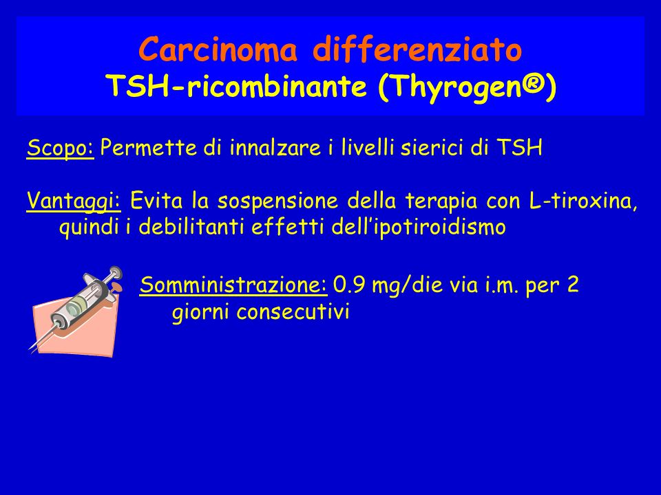 Carcinoma differenziato TSH-ricombinante (Thyrogen®)
