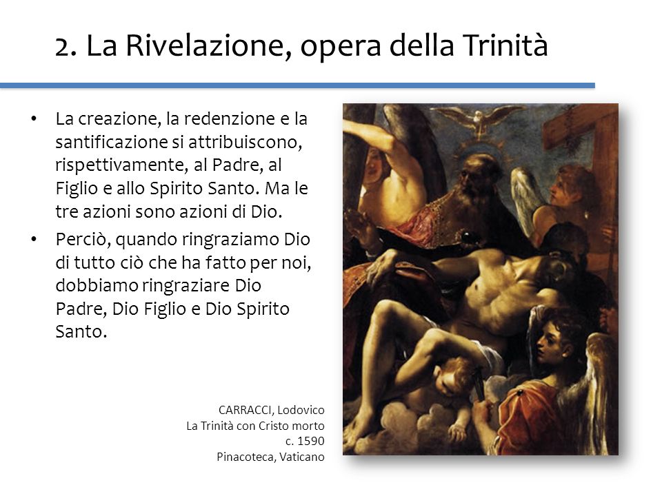 2. La Rivelazione, opera della Trinità