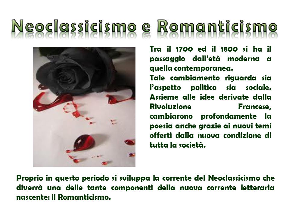 Neoclassicismo e Romanticismo