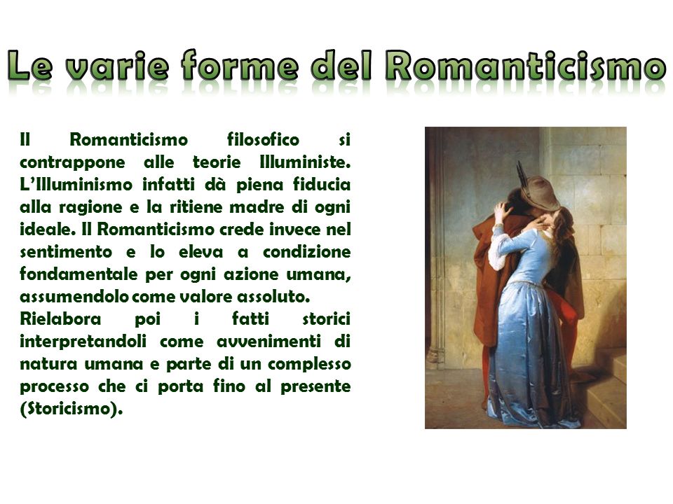 Le varie forme del Romanticismo