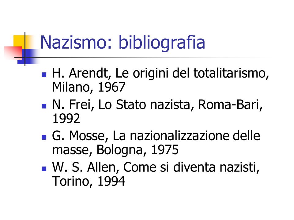 Nazismo: bibliografia