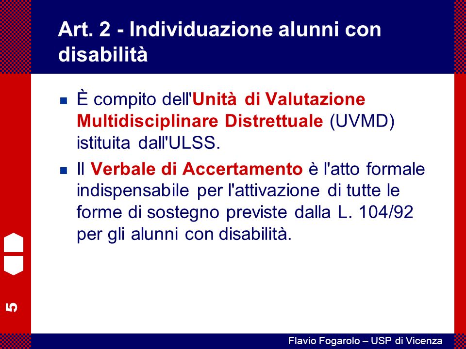 Art. 2 - Individuazione alunni con disabilità