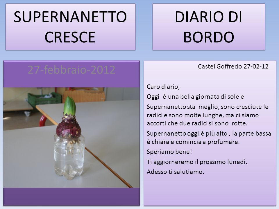 SUPERNANETTO CRESCE DIARIO DI BORDO 27-febbraio-2012