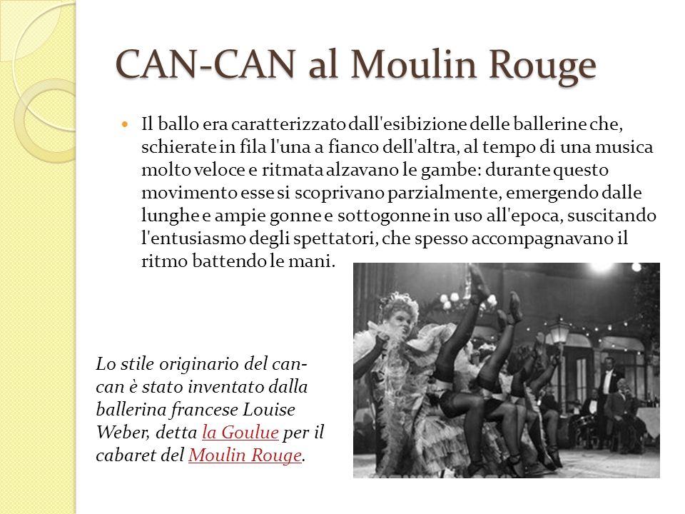 CAN-CAN al Moulin Rouge
