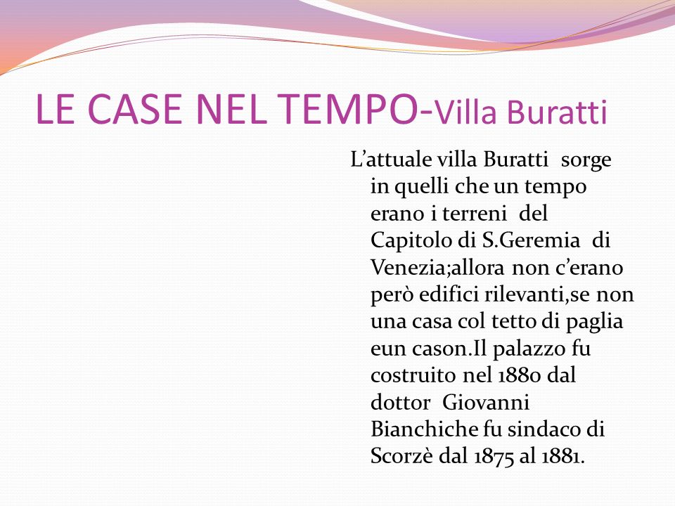 LE CASE NEL TEMPO-Villa Buratti
