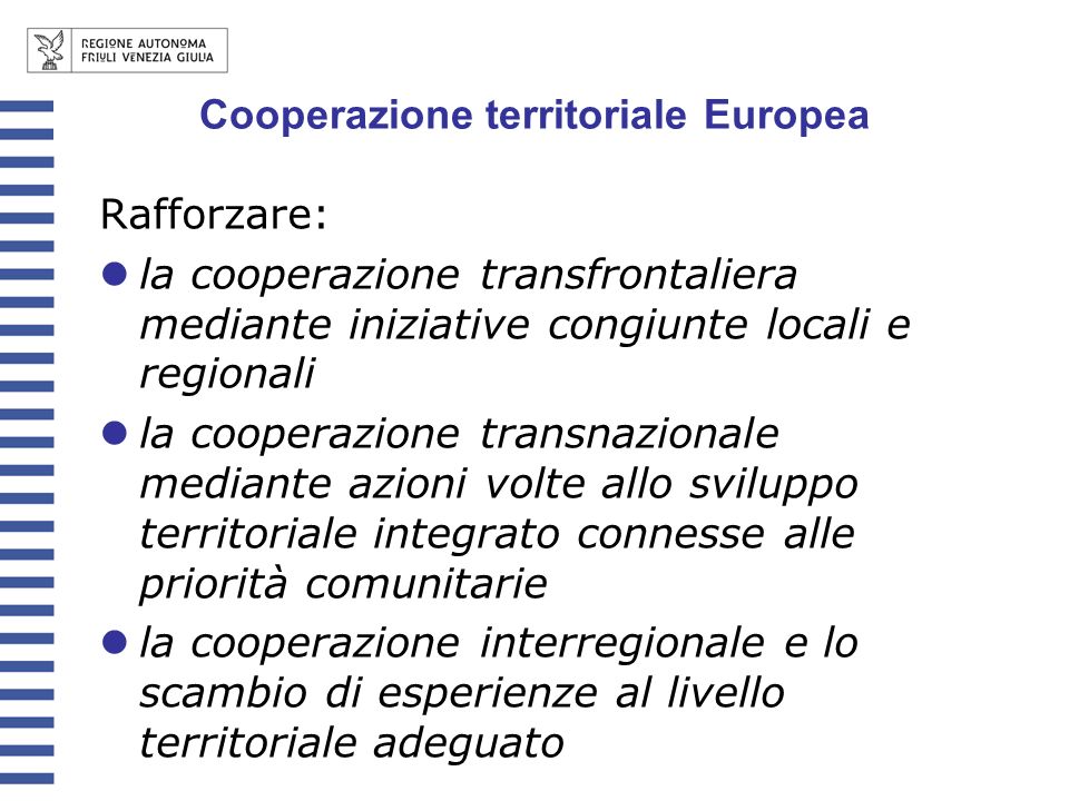 Cooperazione territoriale Europea
