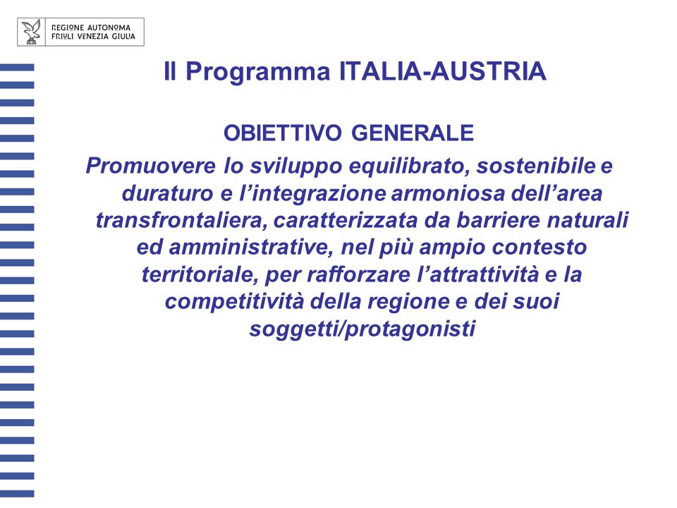 Il Programma ITALIA-AUSTRIA
