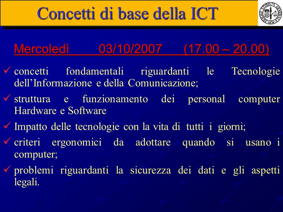 Concetti di base della ICT