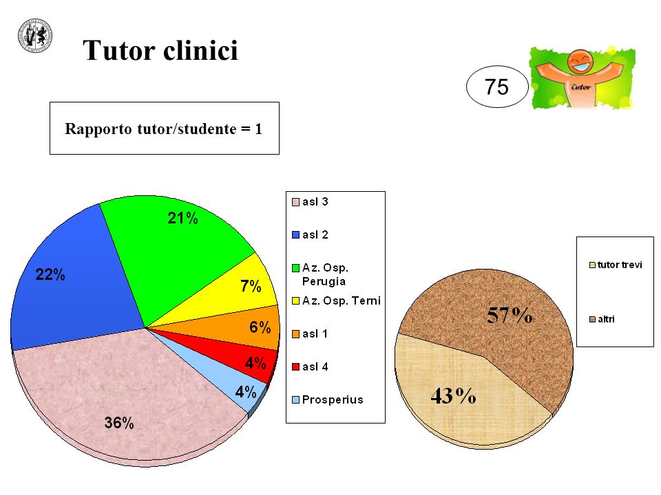 Rapporto tutor/studente = 1
