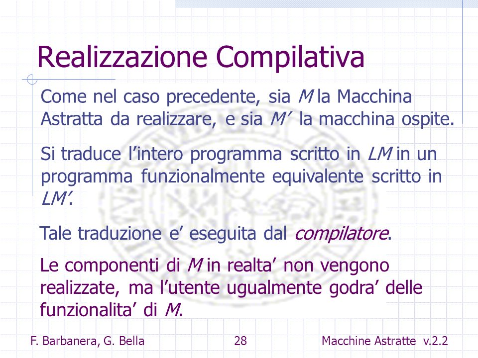 Realizzazione Compilativa